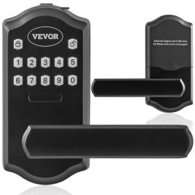 VEVOR Keyless Entry Door Lock, Electronic Keypad Entry Lever, Password and Key Unlock Combination Door Lock, Auto-Locking Keypad Door Lock with Deadbo