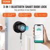 VEVOR Smart Door Knob, Biometric Door Lock Bluetooth Smart Lock, Fingerprint Smart Lock with APP Control, Easy Installation Door Lock, for Home Bedroo