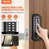 VEVOR Mechanical Keyless Entry Door Lock, 14 Digit Keypad, Double-sided Embedded Outdoor Gate Door Locks Set with Handle and Keypad, Water-proof Zinc
