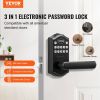 VEVOR Keyless Entry Door Lock, Electronic Keypad Entry Lever, Password and Key Unlock Combination Door Lock, Auto-Locking Keypad Door Lock with Deadbo