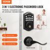 VEVOR Keyless Entry Door Lock with Handle, Electronic Keypad Entry Lever, Password and Key Unlock Combination Door Lock, Auto-Locking Keypad Door Lock