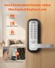 Mechanical Keyless Entry Door Lock 14 Key Mechanical Keypad Lock for Home Sliver